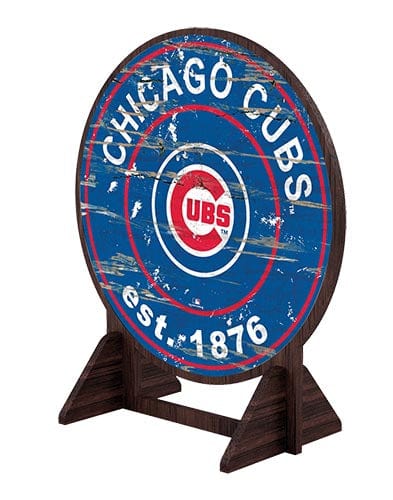 fan creations Chicago Cubs Desktop Circle Logo Stand