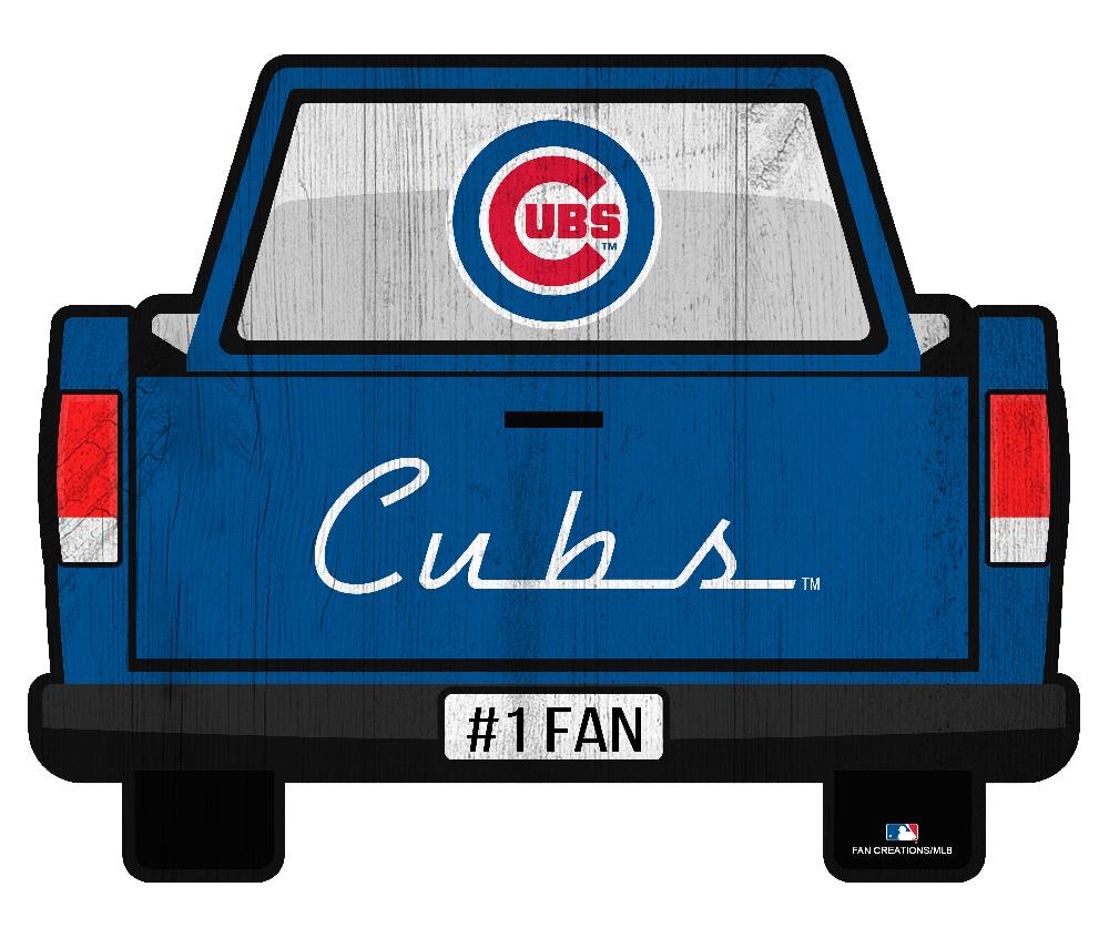 fan creations Chicago Cubs Slogan Truck Back Vintage 12in