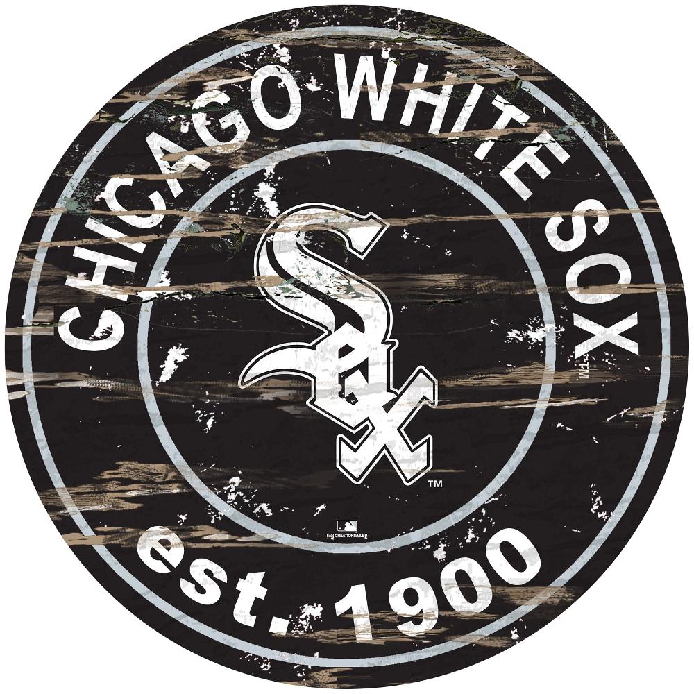 fan creations Chicago White Sox Distressed 24" Circle