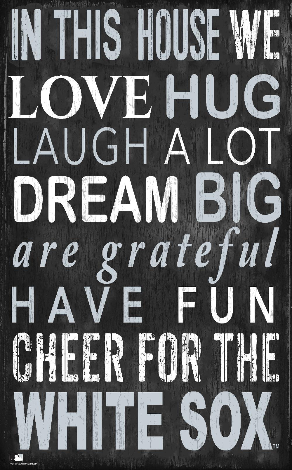 fan creations Chicago White Sox In This House 11x19 Sign