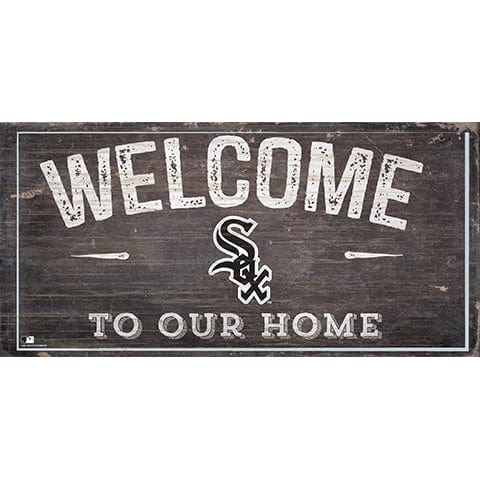fan creations Chicago White Sox Welcome Distressed Sign