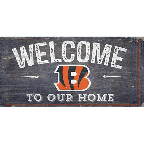 fan creations Cincinnati Bengals Welcome Distressed 6 x 12