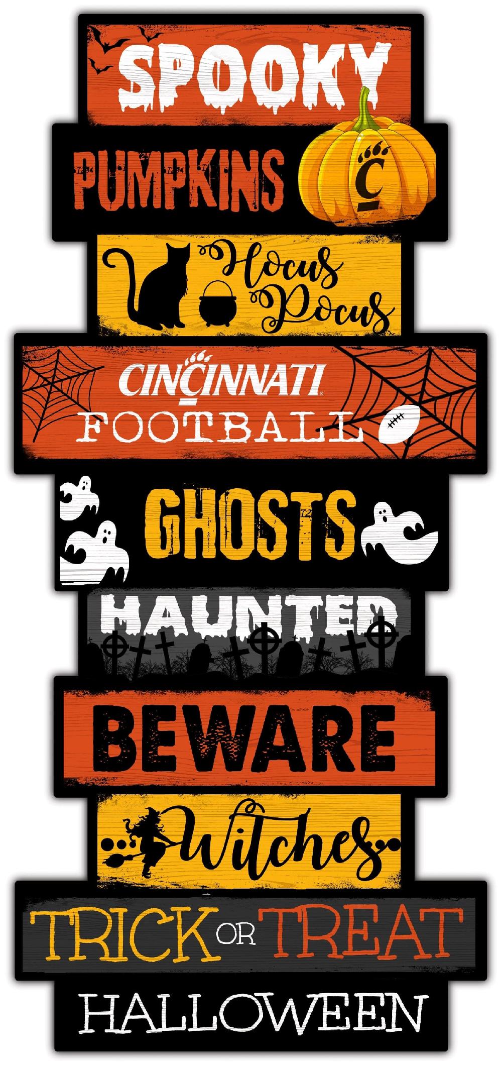 fan creations Cincinnati Halloween Celebration Stack 24" Sign