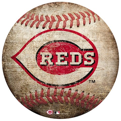 fan creations Cincinnati Reds 12" Baseball Shaped Sign