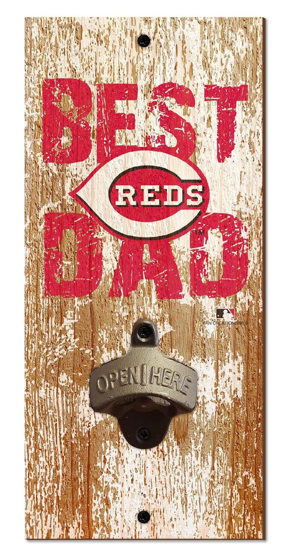 fan creations Cincinnati Reds Best Dad Bottle Opener