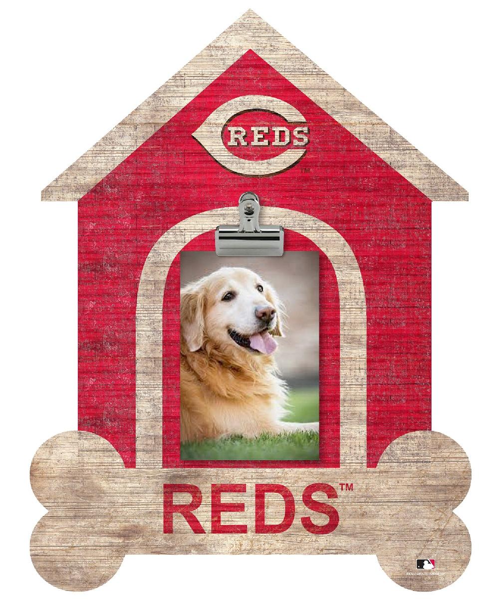 fan creations Cincinnati Reds Dog Bone House Clip Frame
