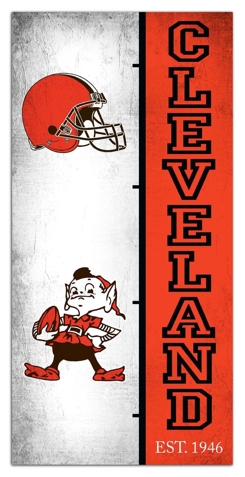 fan creations Cleveland Browns Team Logo Progression 6x12