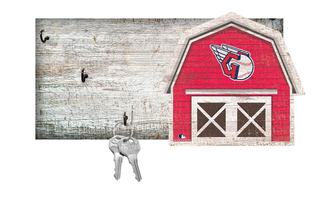 fan creations Cleveland Guardians Barn Keychain Holder