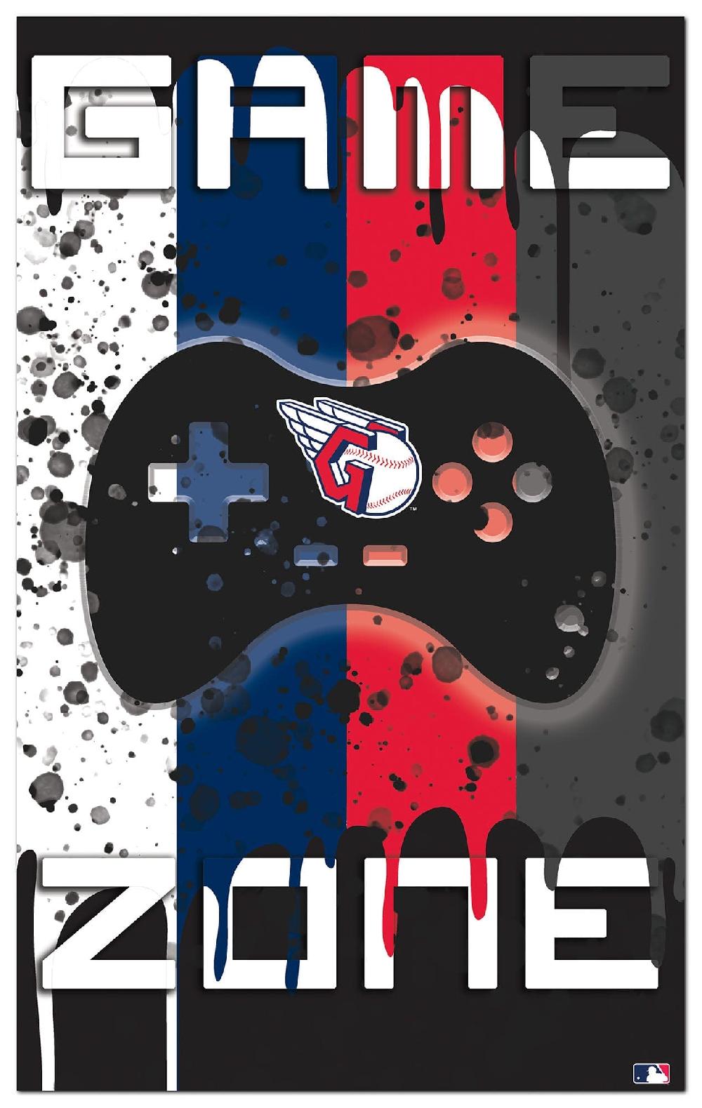 fan creations Cleveland Guardians Color Grunge Game Zone 11x19