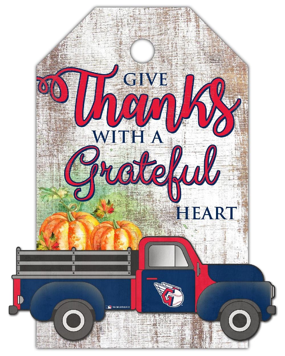 fan creations Cleveland Guardians Gift Tag and Truck 11x19