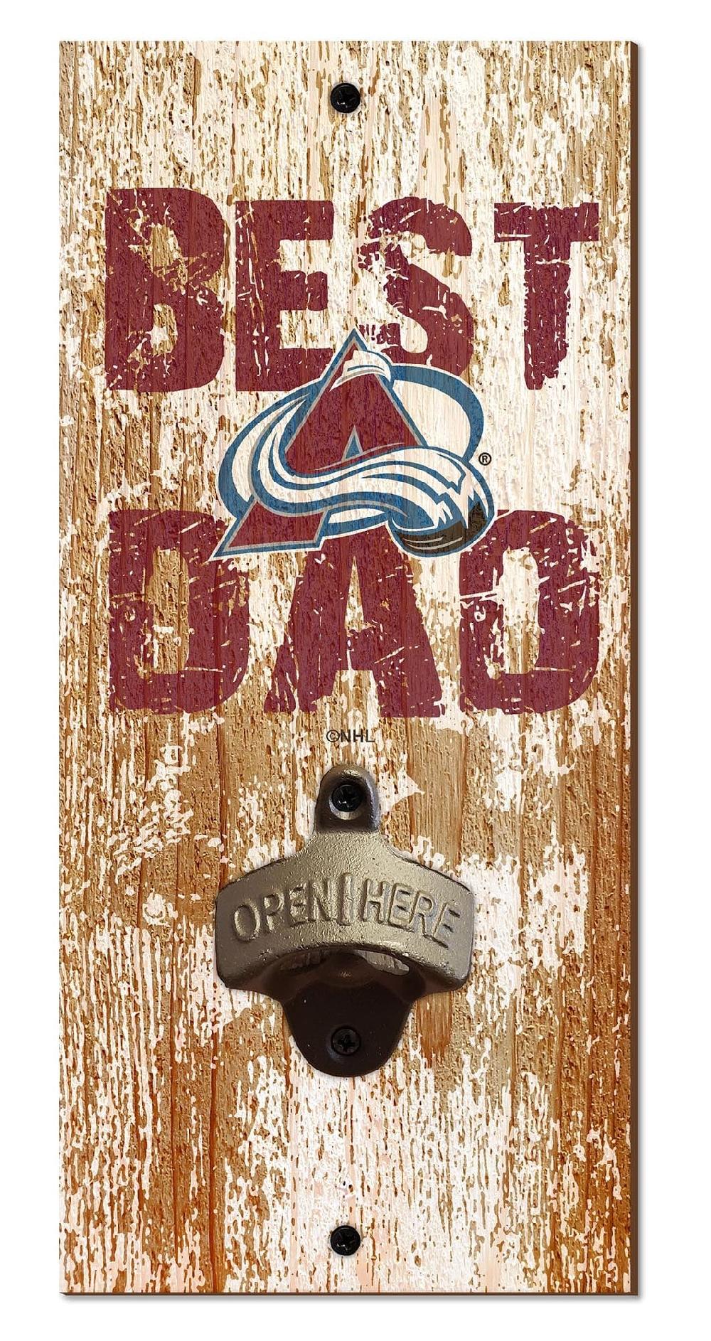 fan creations Colorado Avalanche Best Dad Bottle Opener