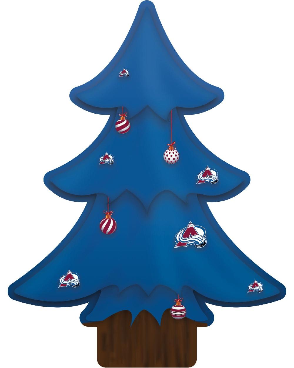 fan creations Colorado Avalanche Team Color Desktop Tree 12in