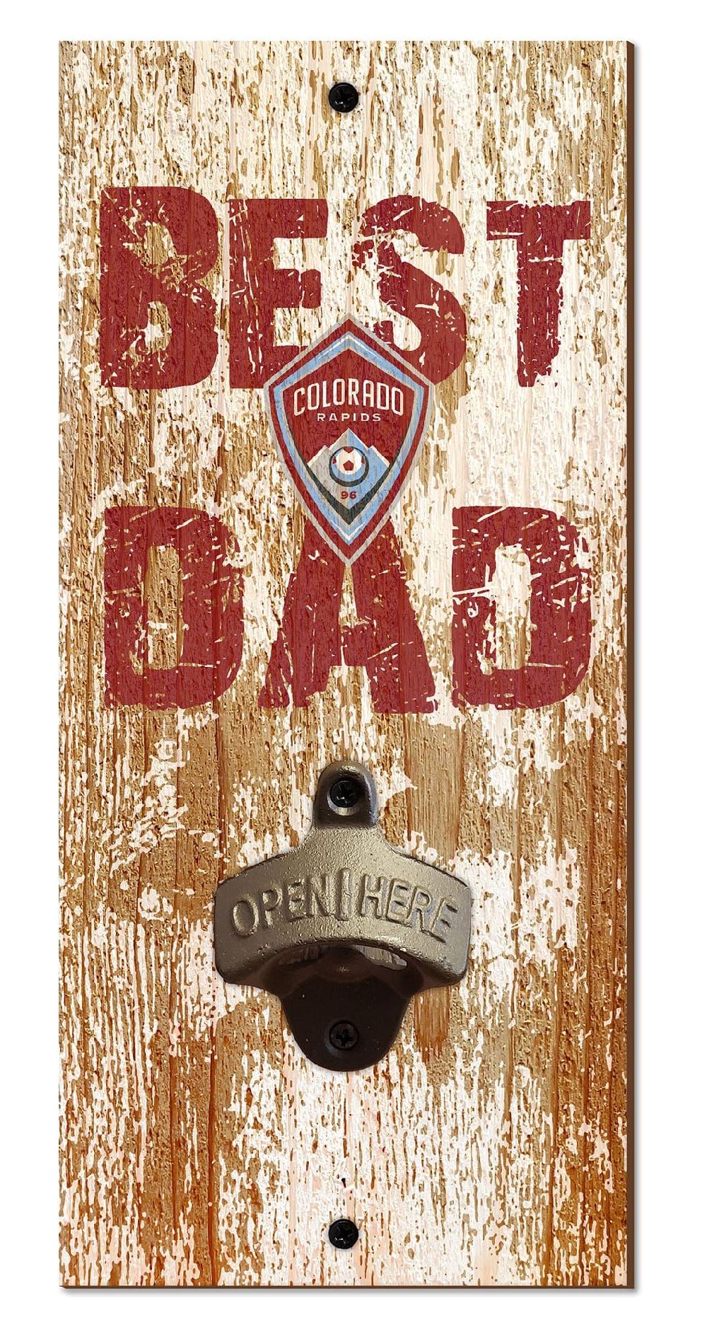 fan creations Colorado Rapids Best Dad Bottle Opener