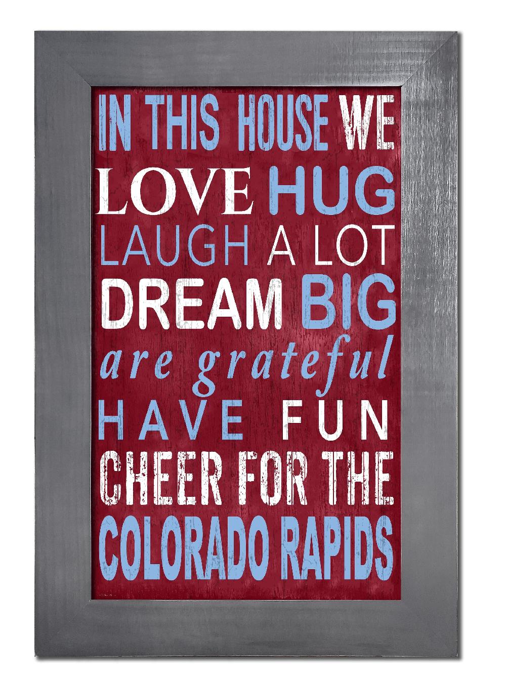 fan creations Colorado Rapids Color In This House 11x19 Framed