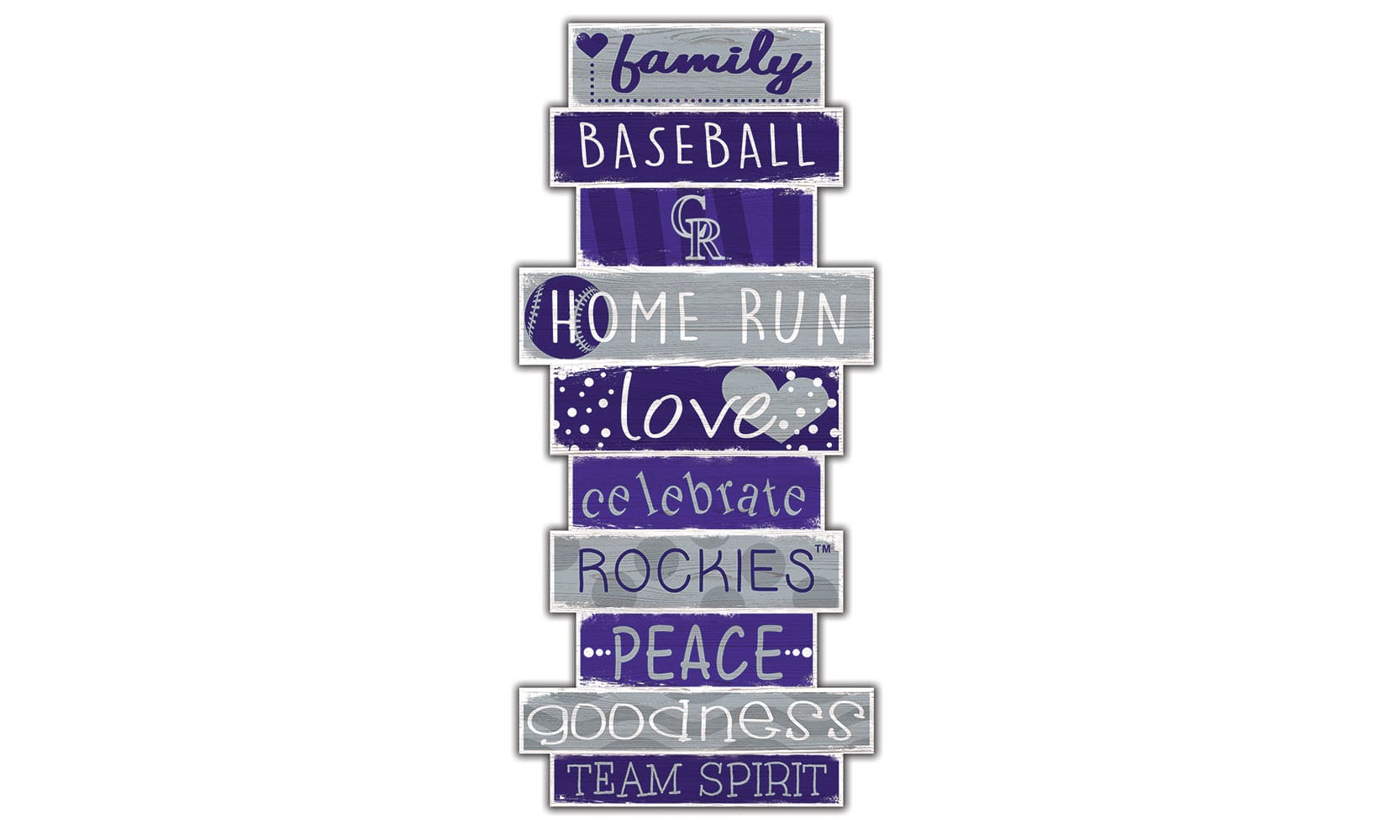 fan creations Colorado Rockies Celebration Stack 24" Sign