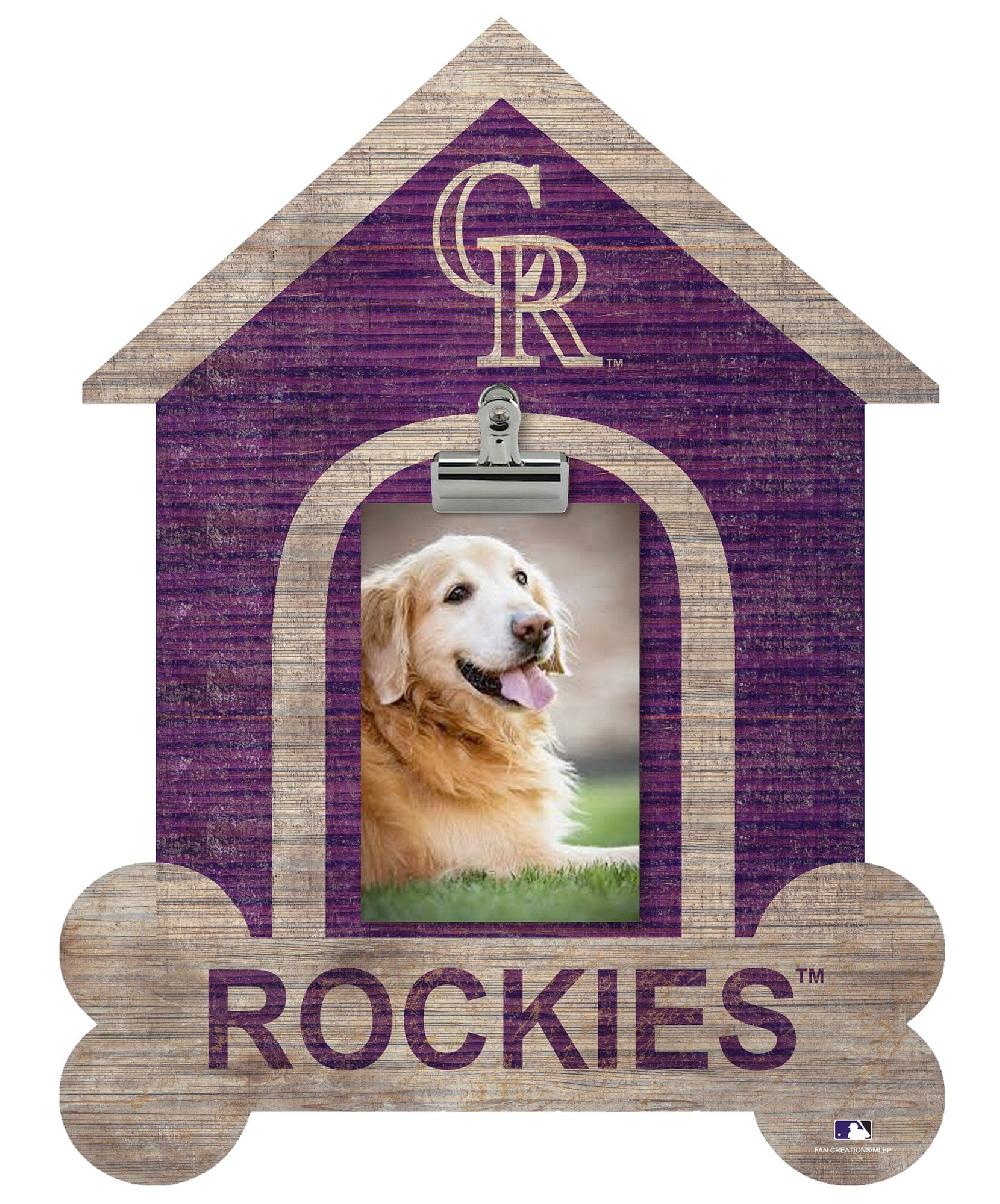 fan creations Colorado Rockies Dog Bone House Clip Frame