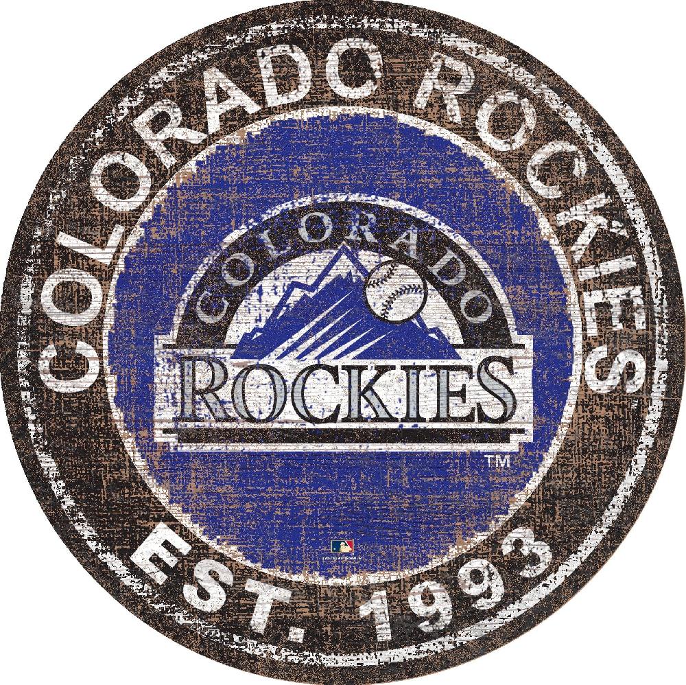 fan creations Colorado Rockies Heritage Logo 24" Circle