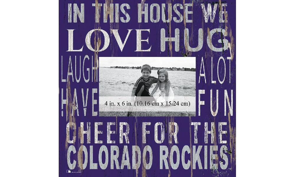 fan creations Colorado Rockies In This House 10x10 Frame