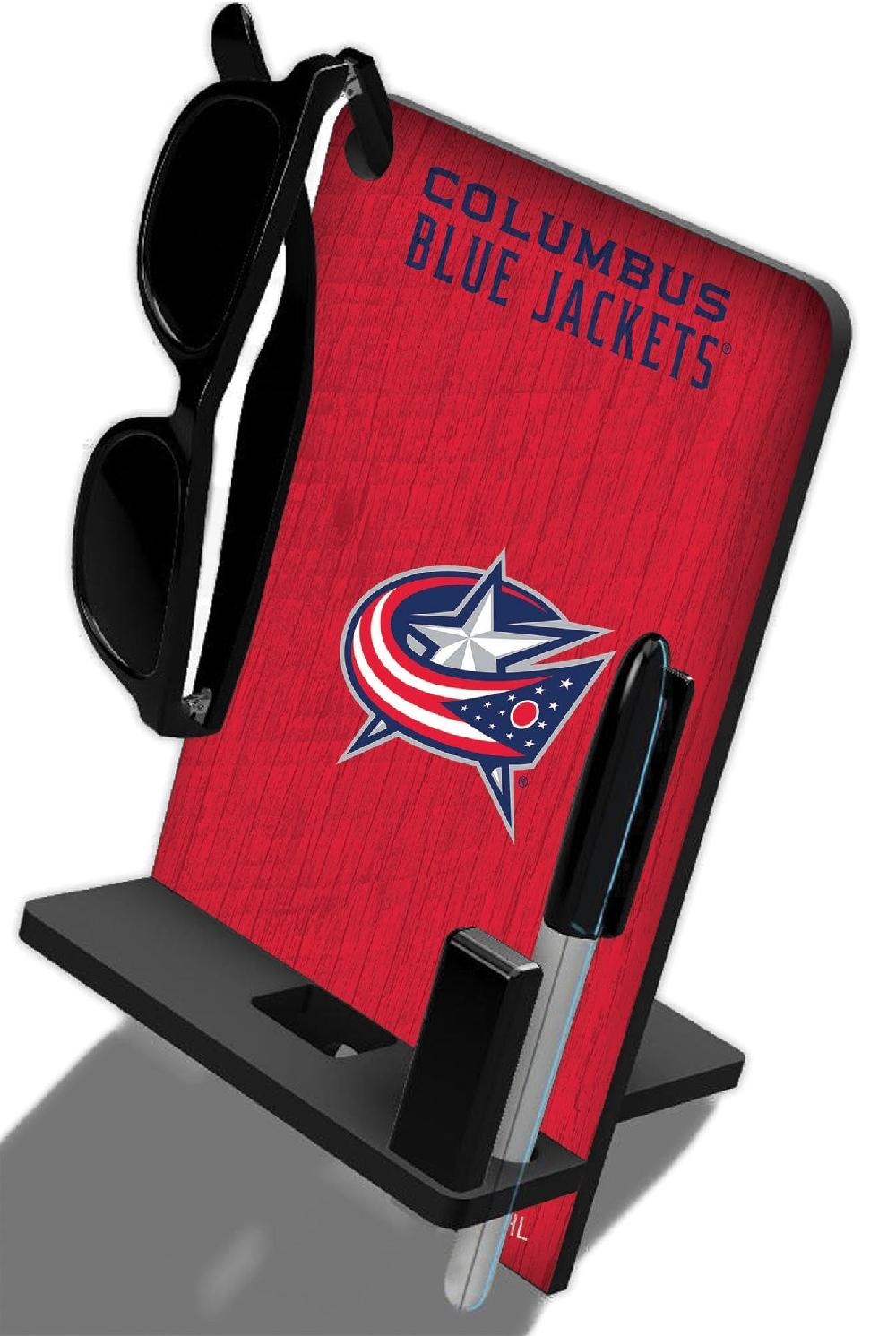 fan creations Columbus Blue Jackets 4 In 1 Desktop Phone Stand