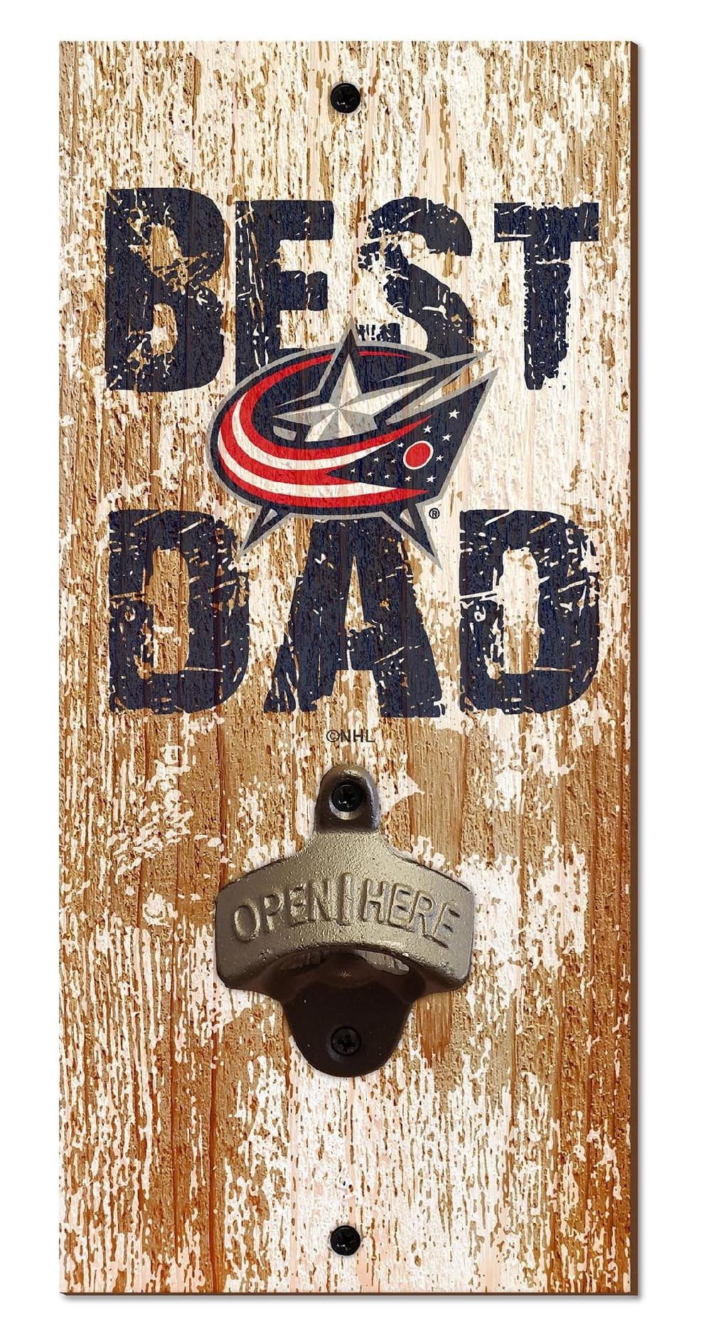 fan creations Columbus Blue Jackets Best Dad Bottle Opener