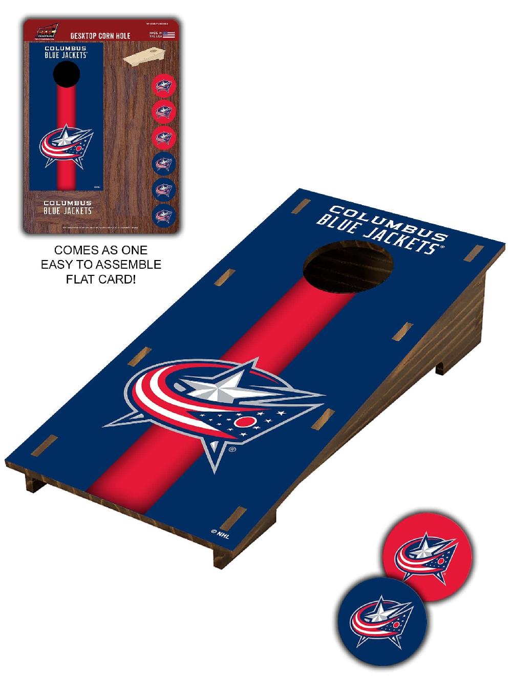 fan creations Columbus Blue Jackets Desktop Cornhole