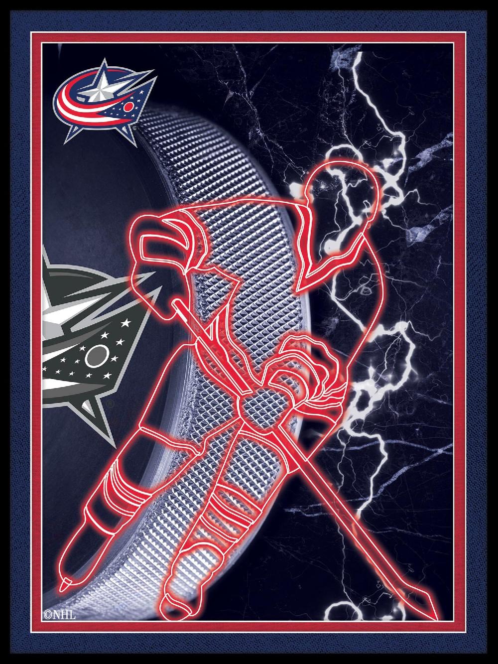 fan creations Columbus Blue Jackets Neon Player 12x16