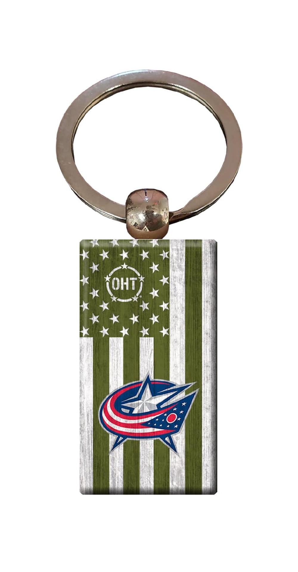 fan creations Columbus Blue Jackets OHT Flag Keychain