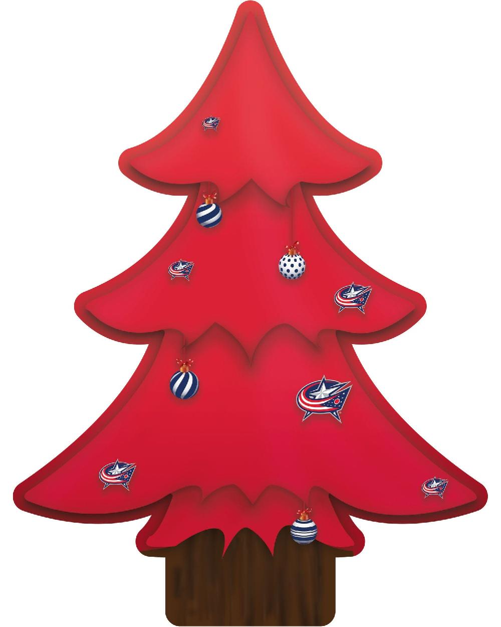 fan creations Columbus Blue Jackets Team Color Desktop Tree 12in