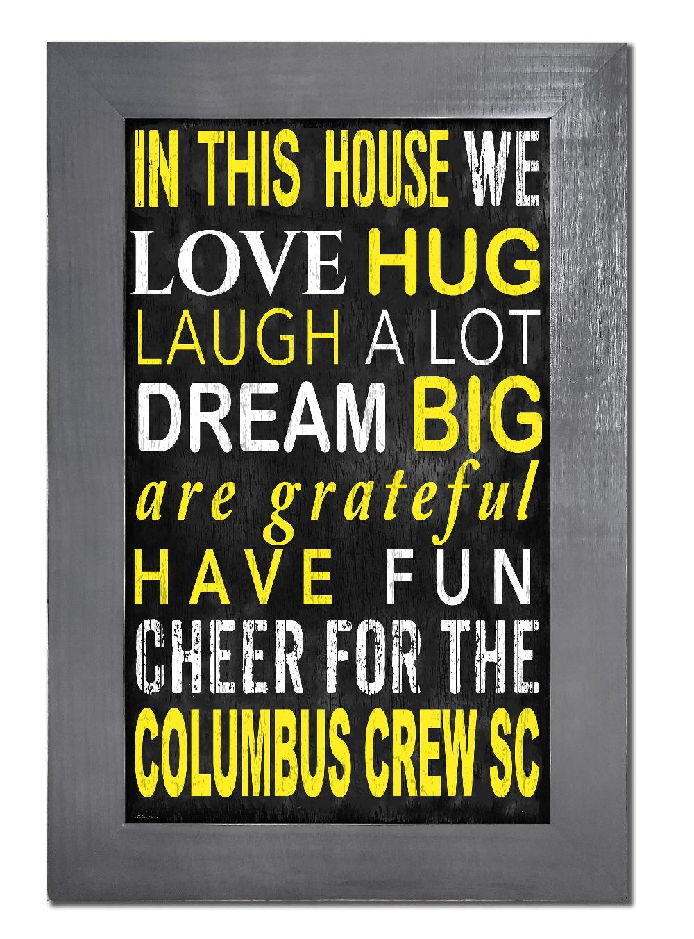 fan creations Columbus Crew SC Color In This House 11x19 Framed