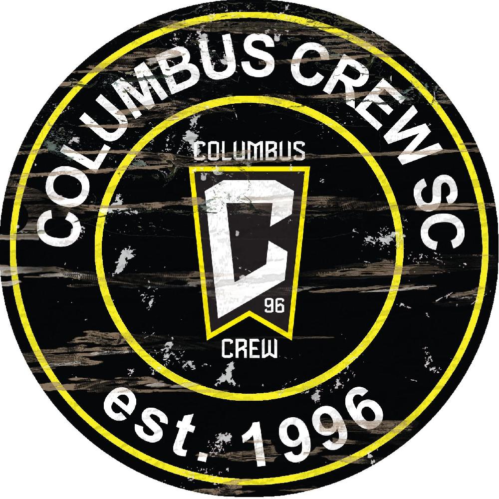 fan creations Columbus Crew SC Distressed 24" Circle