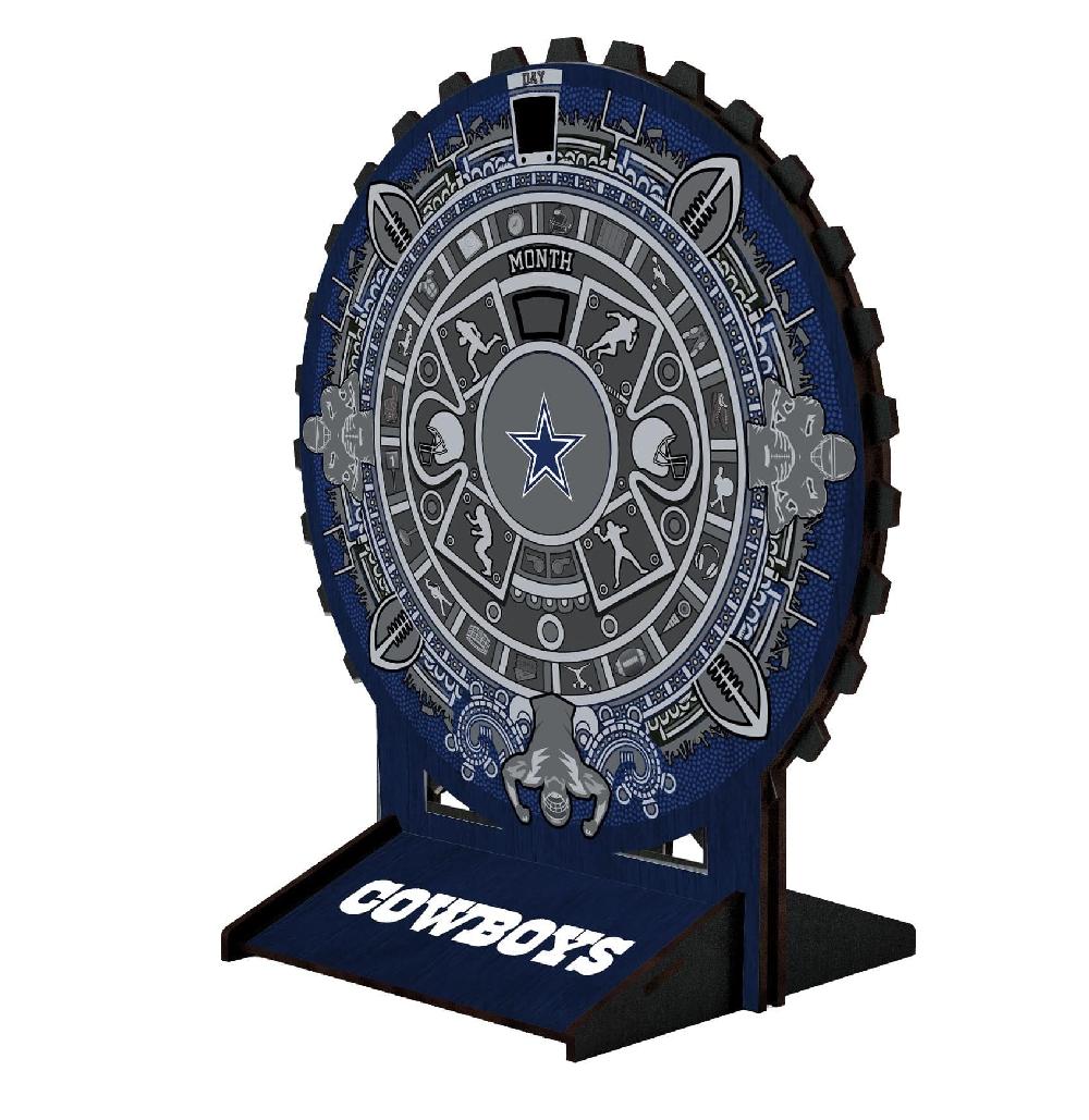 fan creations Dallas Cowboys 8in Circle Desktop Calendar