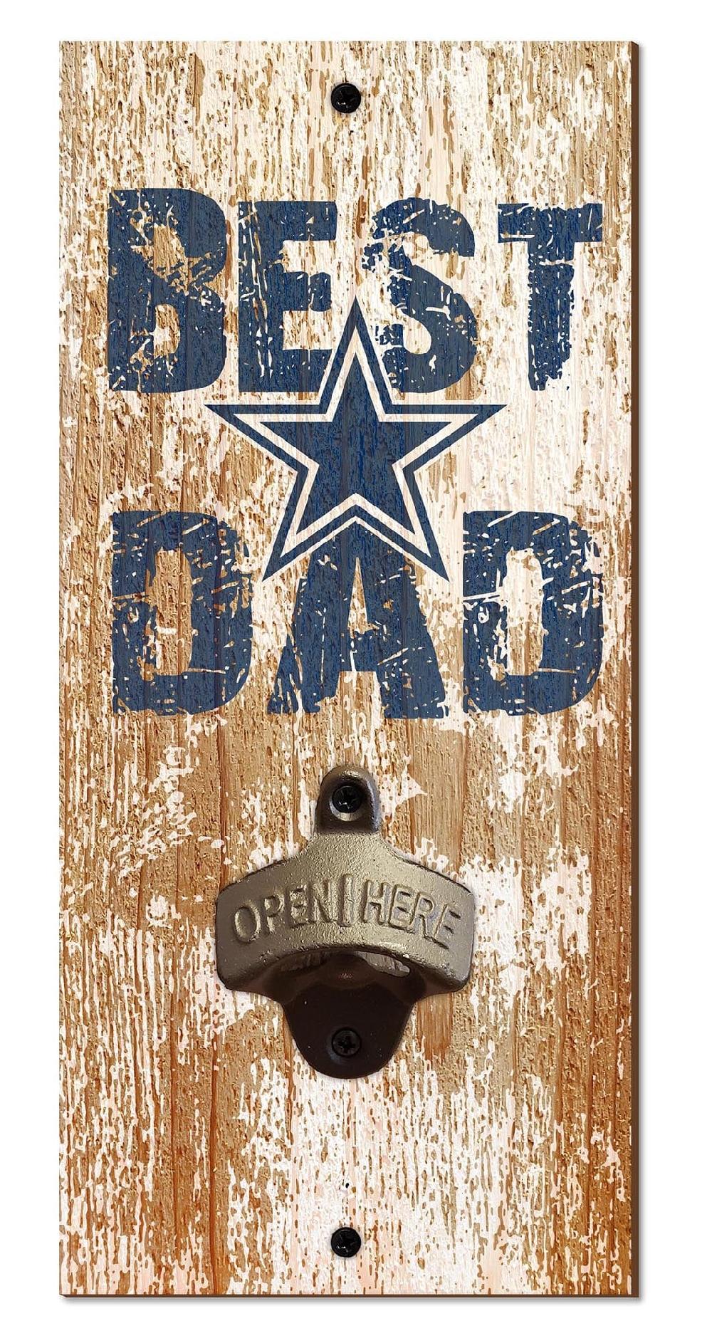 fan creations Dallas Cowboys Best Dad Bottle Opener