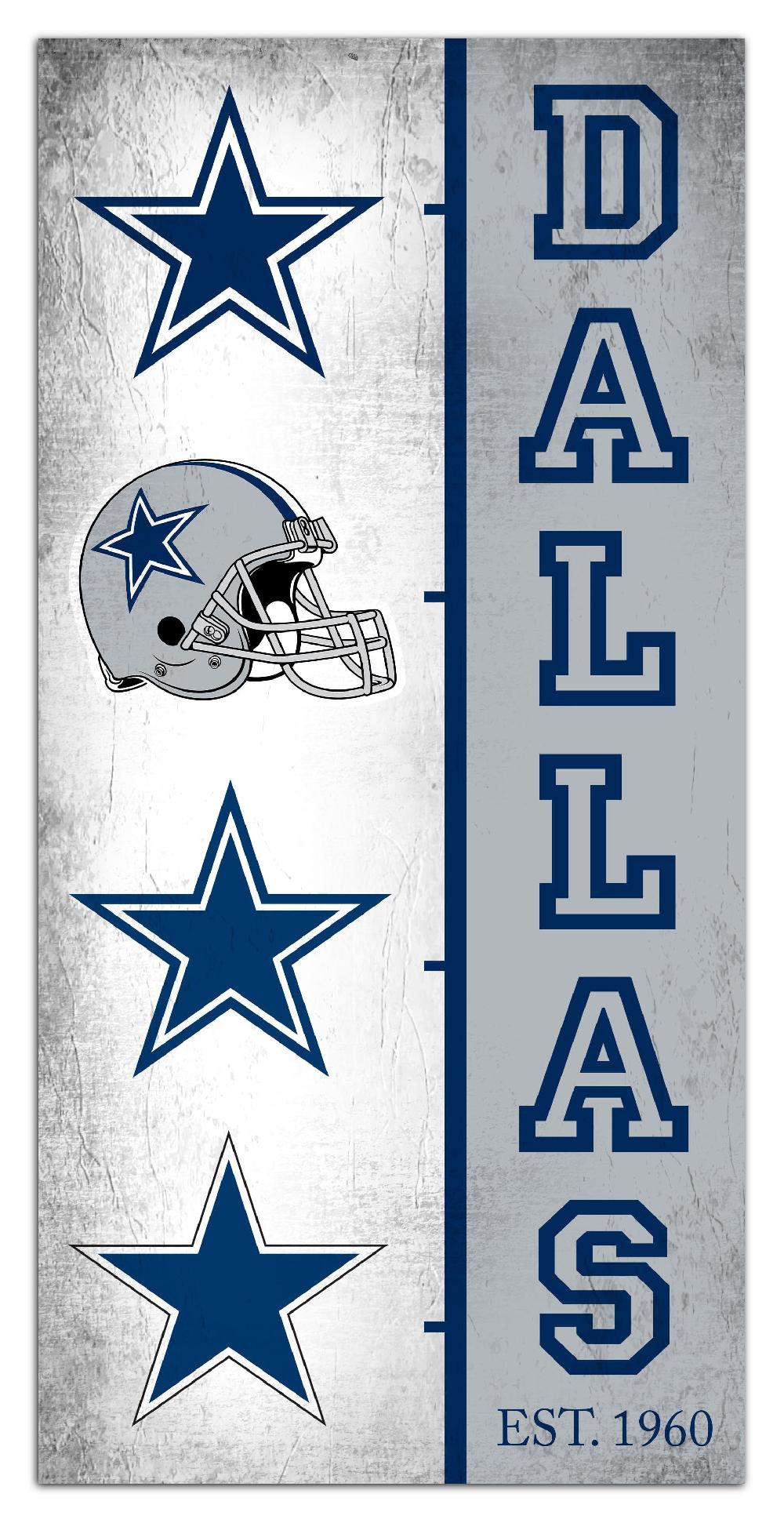 fan creations Dallas Cowboys Team Logo Progression 6x12