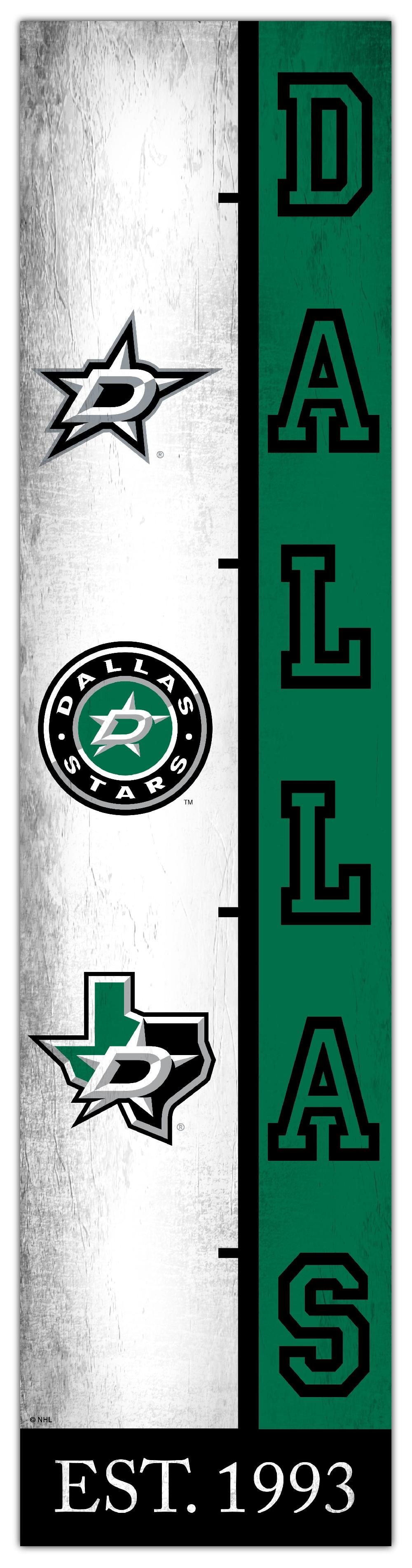 fan creations Dallas Stars Team Logo Progression 6x24