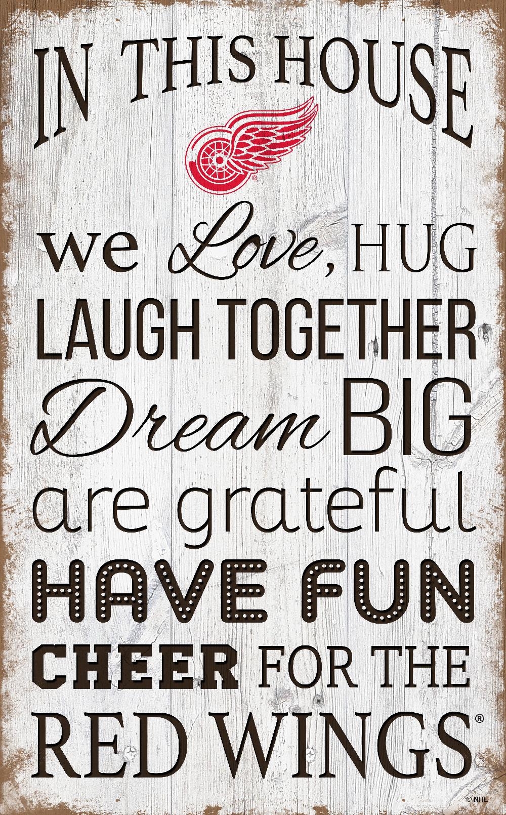 fan creations Detroit Red Wings In This House 11x19