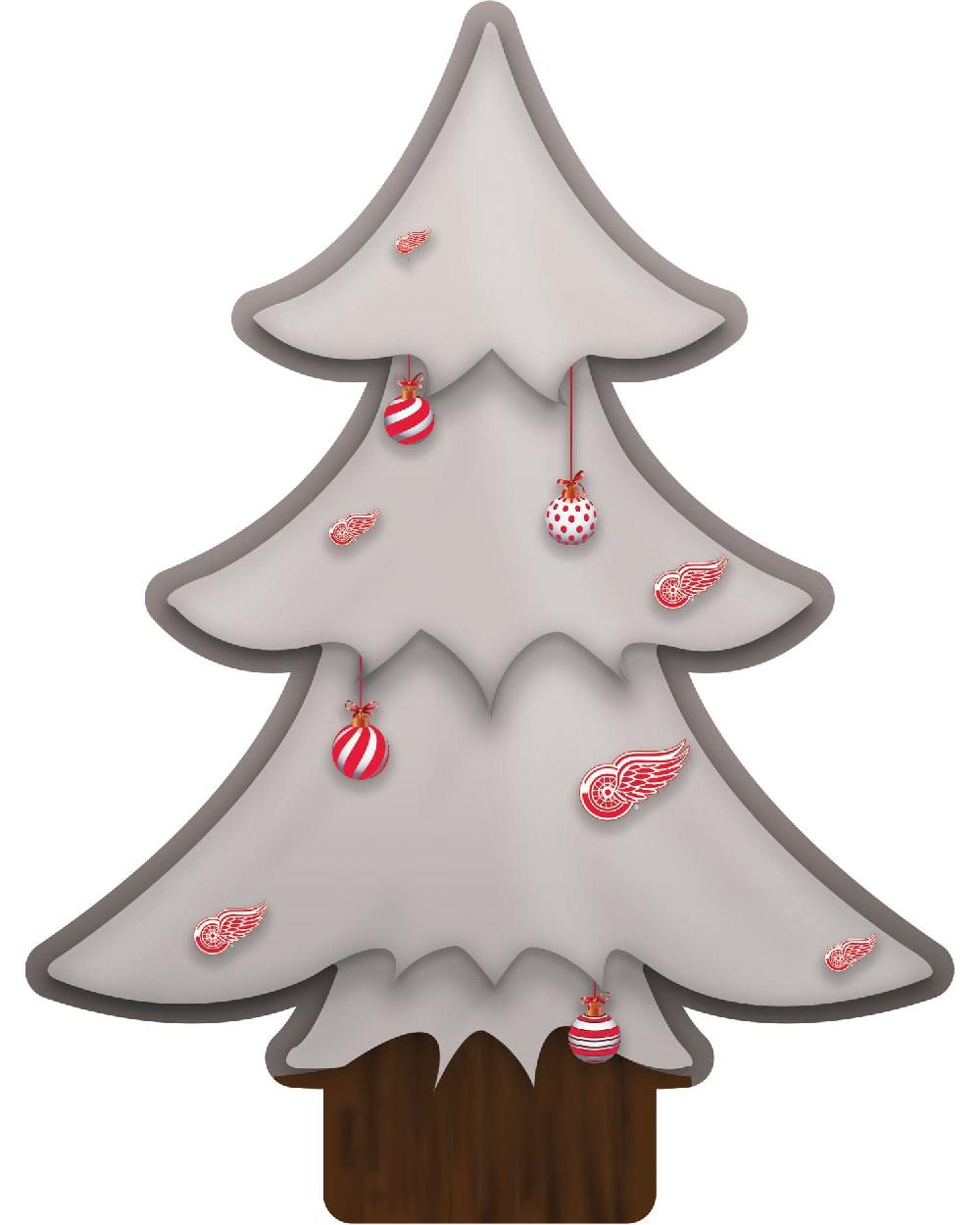 fan creations Detroit Red Wings Team Color Desktop Tree 12in