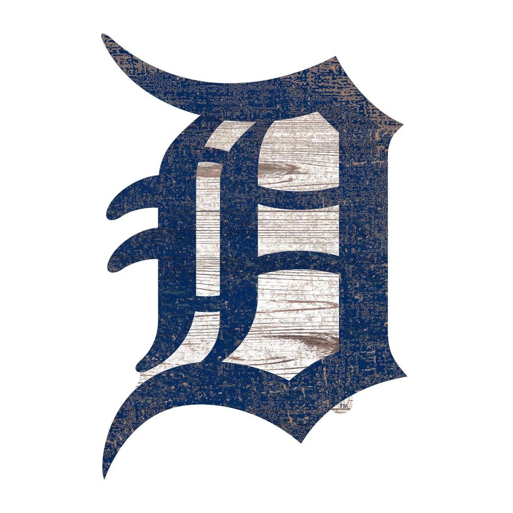 fan creations Detroit Tigers Distressed Logo Cutout Sign