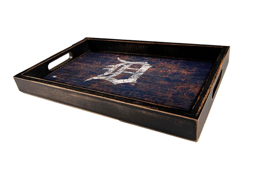 fan creations Detroit Tigers Distressed Team Tray With Team Colors