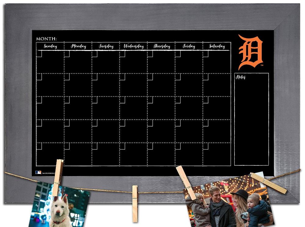 fan creations Detroit Tigers Monthly Chalkboard With Frame & Clothespins