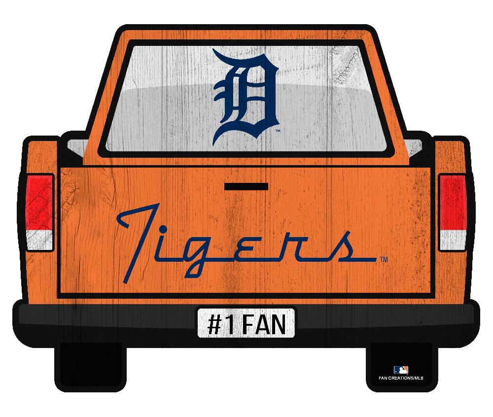 fan creations Detroit Tigers Slogan Truck Back Vintage 12in
