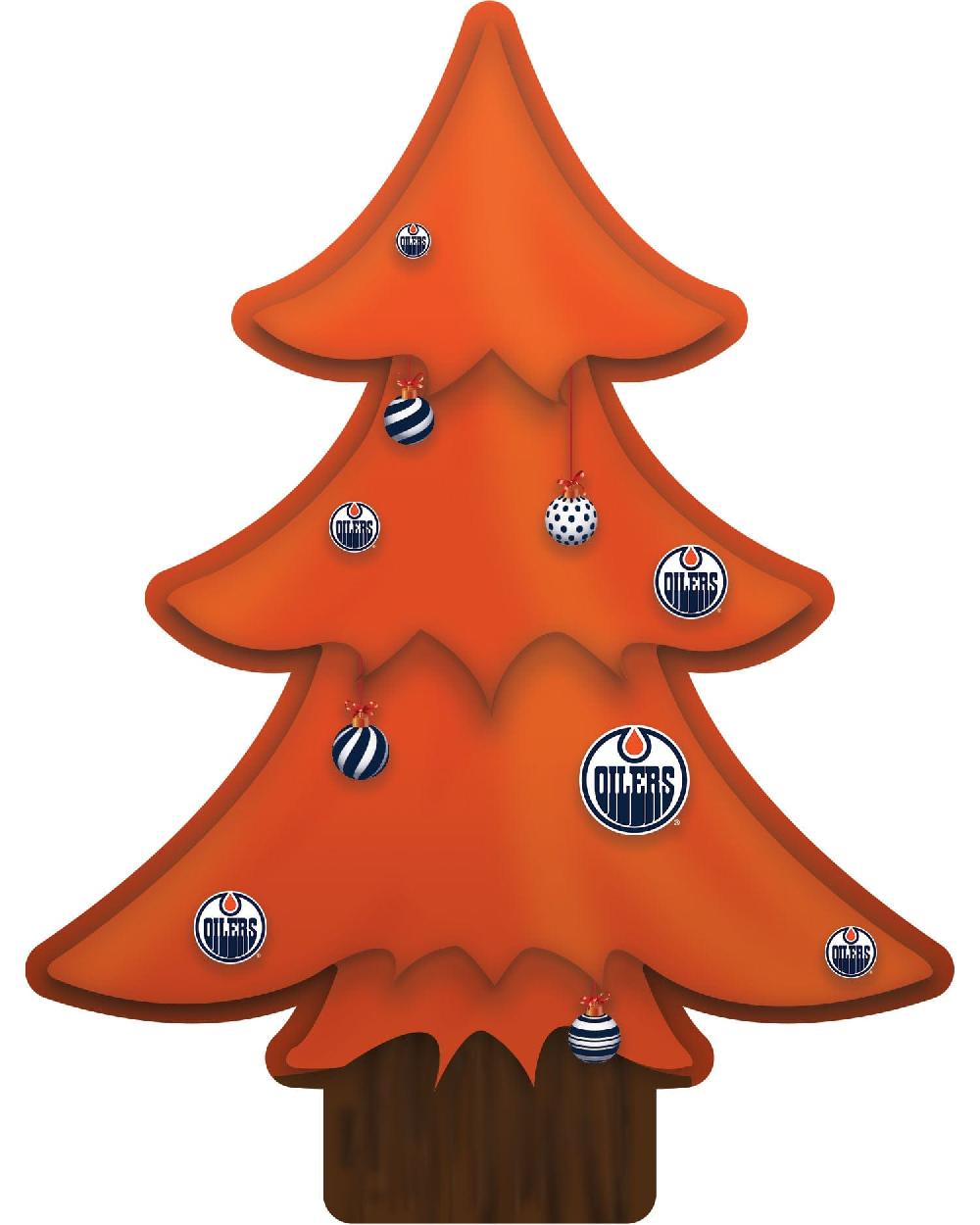 fan creations Edmonton Oilers Team Color Desktop Tree 12in