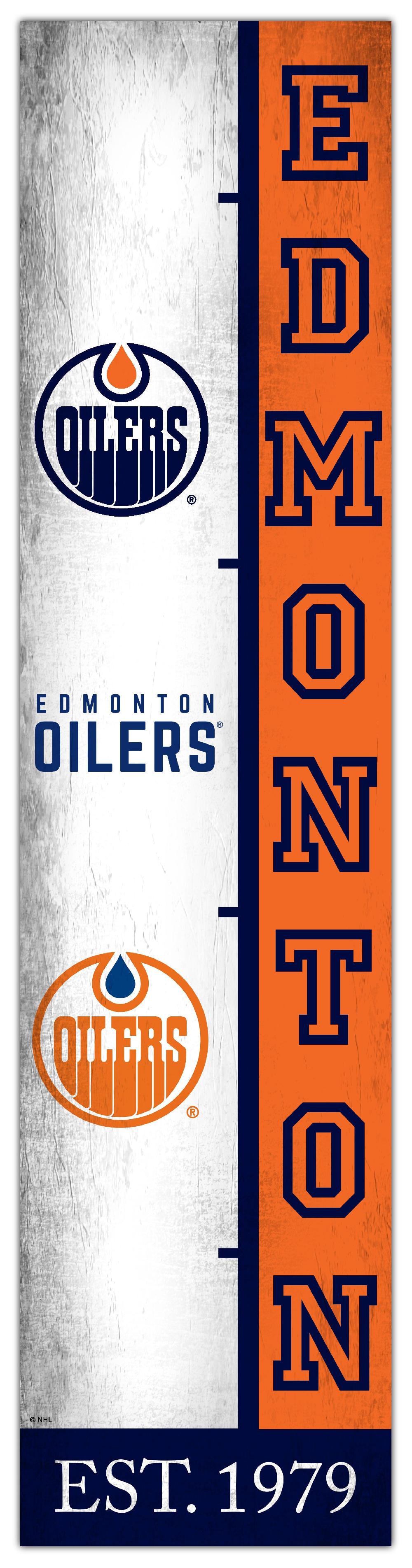 fan creations Edmonton Oilers Team Logo Progression 6x24