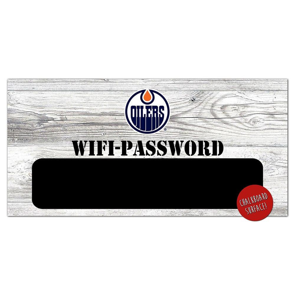 fan creations Edmonton Oilers Wifi Password 6x12 Sign
