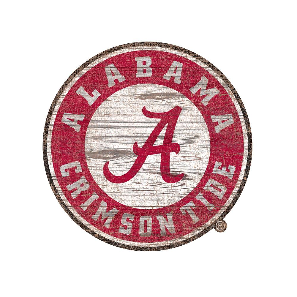 fan creations Alabama Distressed Logo Cutout Sign