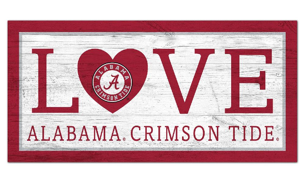 fan creations Alabama Love 6x12 Sign