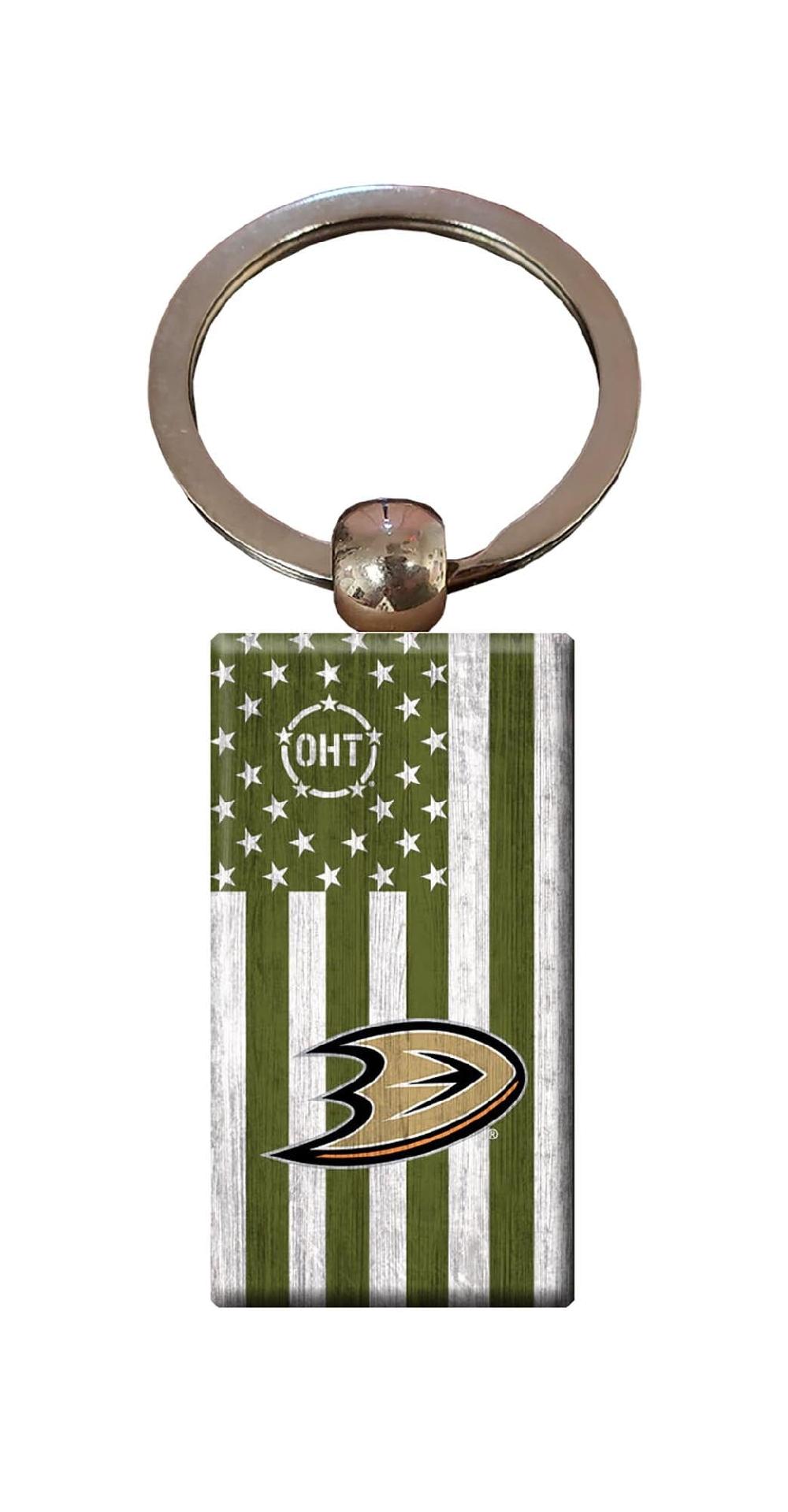 fan creations Anaheim Ducks OHT Flag Keychain