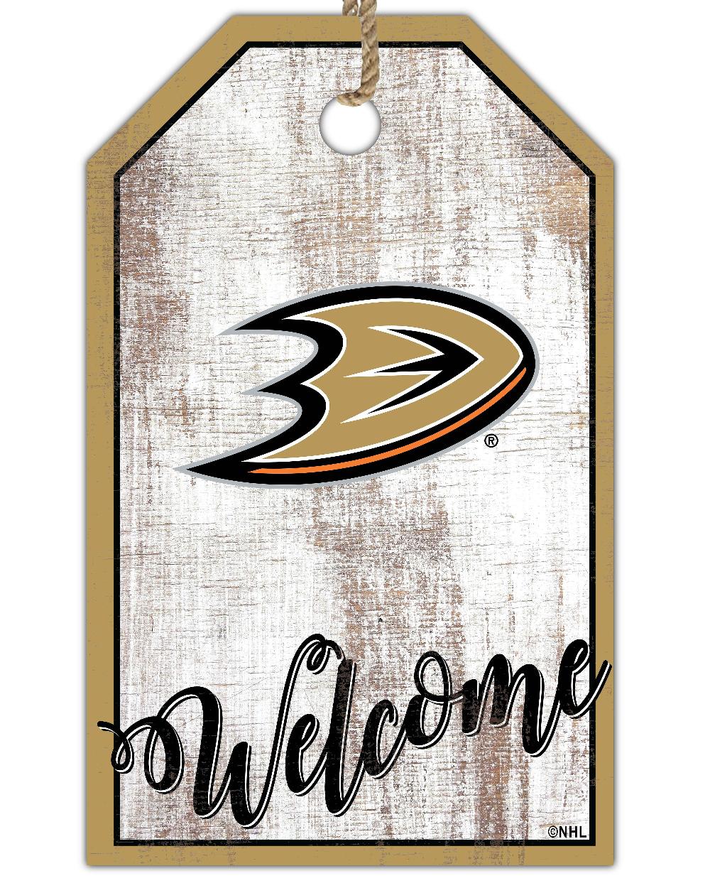fan creations Anaheim Ducks Welcome 11x19 Tag