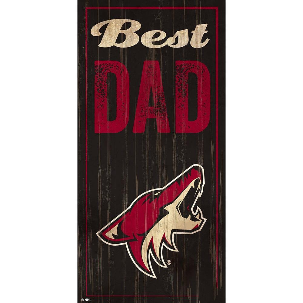 fan creations Arizona Coyotes Best Dad 6x12 Sign