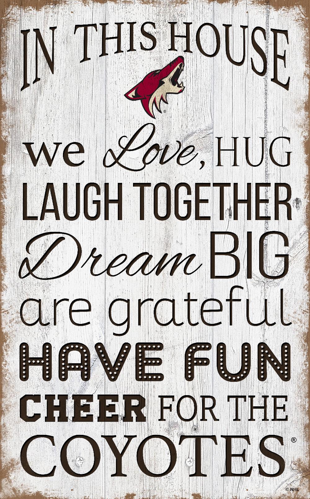 fan creations Arizona Coyotes In This House 11x19