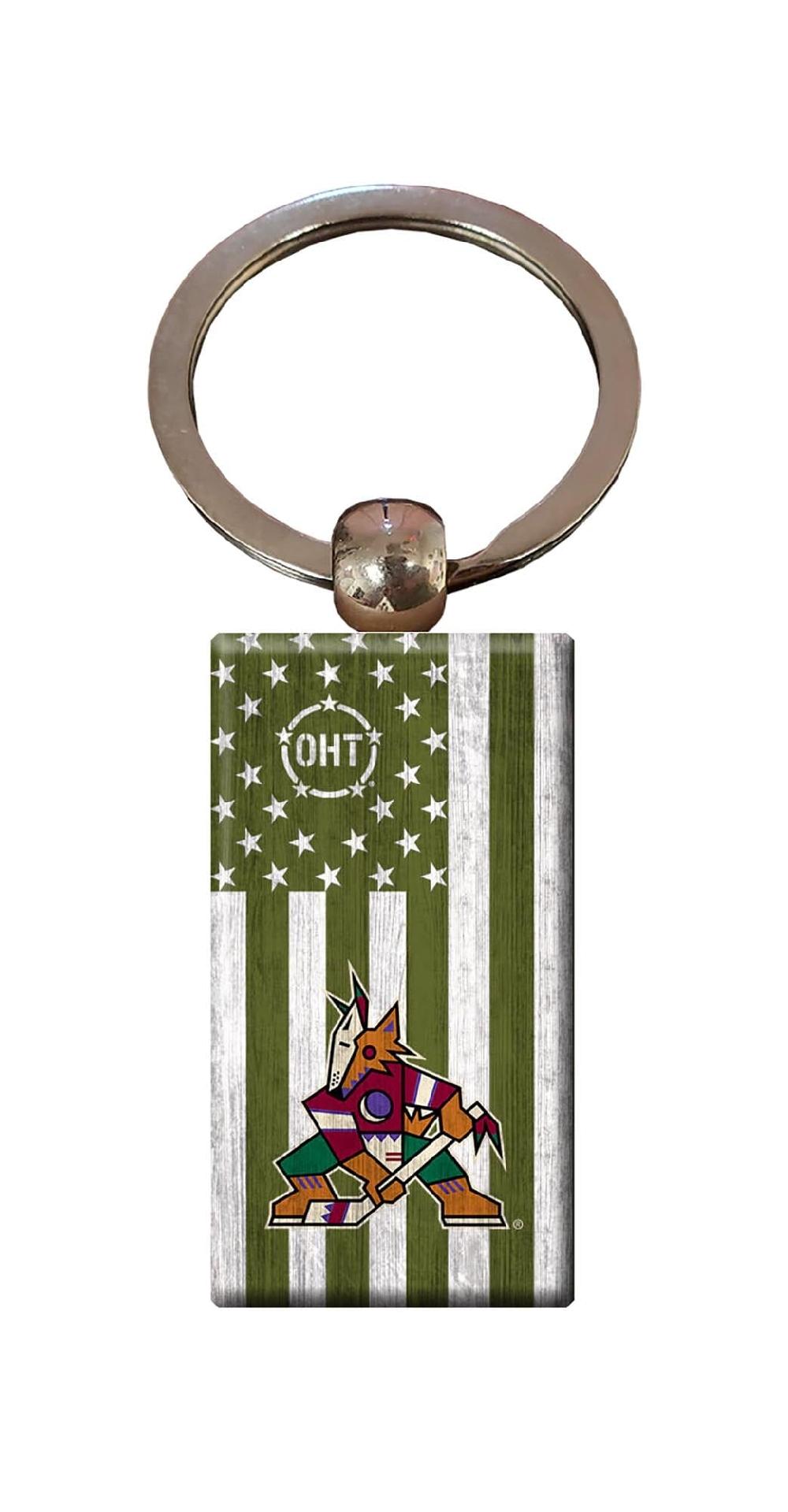 fan creations Arizona Coyotes OHT Flag Keychain